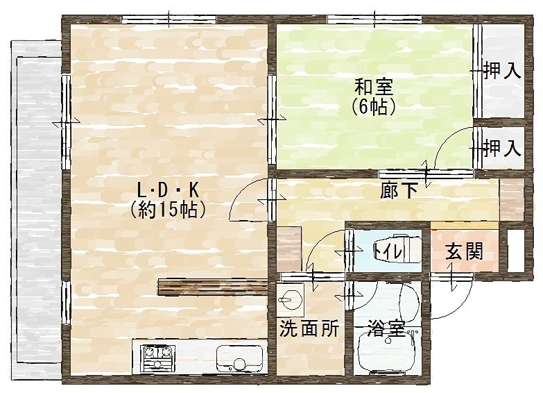 Ｕグリーンハイツの間取り