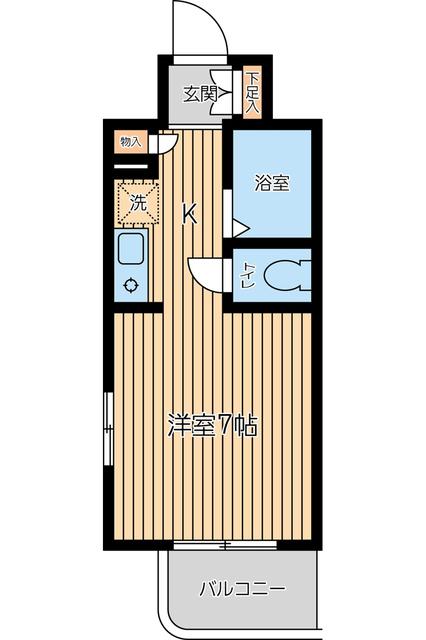 大田区羽田のマンションの間取り