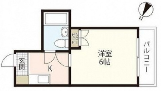 広島市南区東雲のマンションの間取り