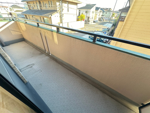 バルコニー　南向きのベランダ
