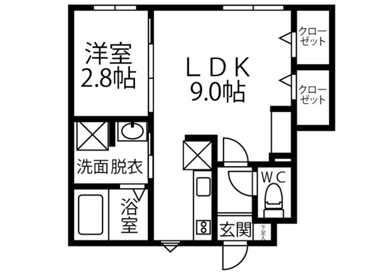 Deastaden聖の間取り