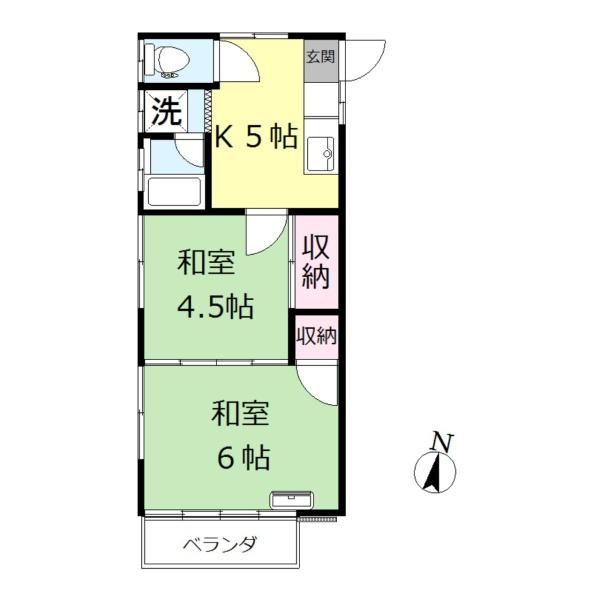 たつみコーポの間取り