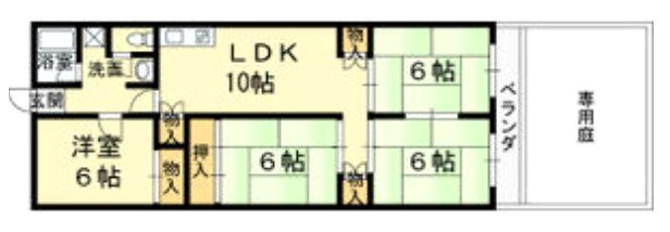 東山本ハイツの間取り