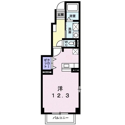 南さつま市加世田村原のアパートの間取り