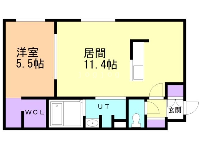 札幌市清田区美しが丘四条のマンションの間取り