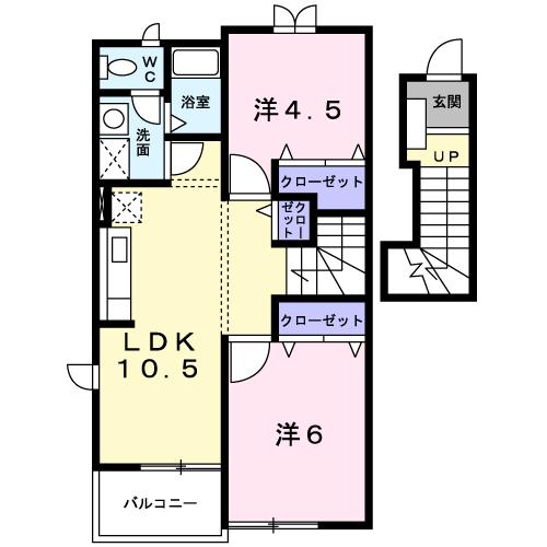 グリーンヒルズIの間取り