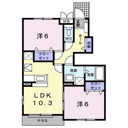 アルカンシエル参番館の間取り