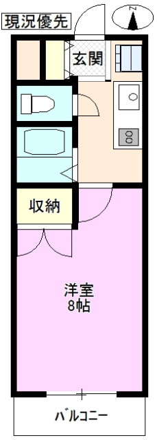 ＳＵＮＮＹハイツＮＡＯＥの間取り