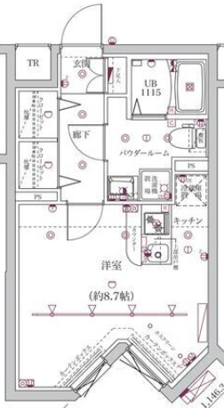 スクエアシティ新蒲田の間取り