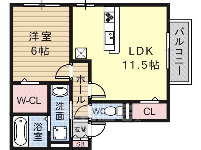 ボンボヌールの間取り