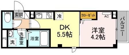 メゾン二長町の間取り