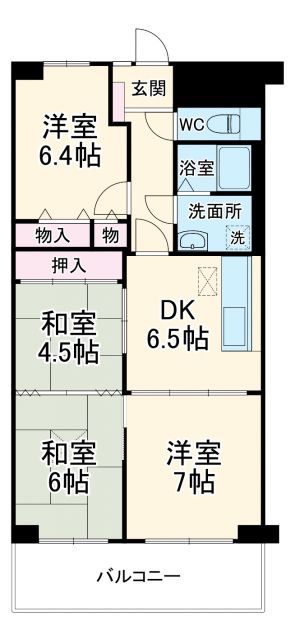 【ライオンズマンション八事ガーデン弐番館の間取り】