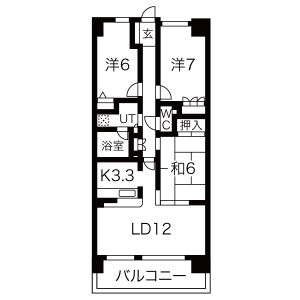 ファミリアーレ滝ノ水南第2の間取り