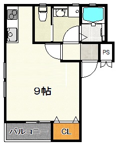 【加古川市加古川町寺家町のアパートの間取り】