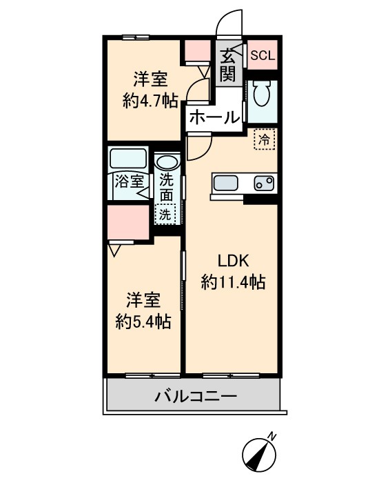 メモリー南栗橋の間取り