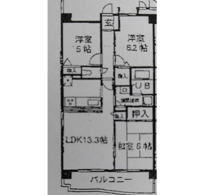 江東区潮見のマンションの間取り