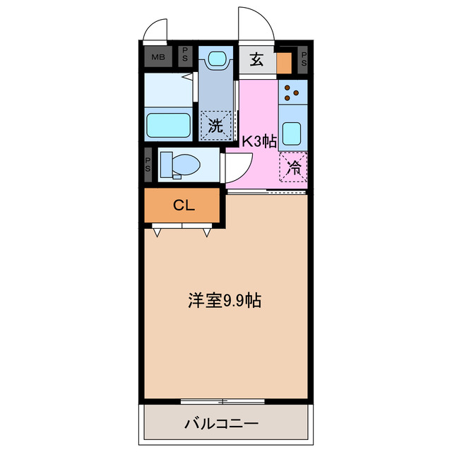 津市藤方のマンションの間取り