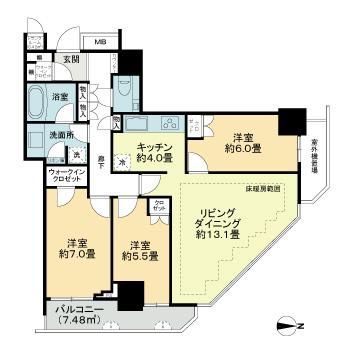 パークハウス清澄白河タワーの間取り