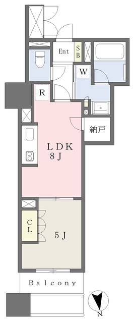 ローレルタワー心斎橋の間取り