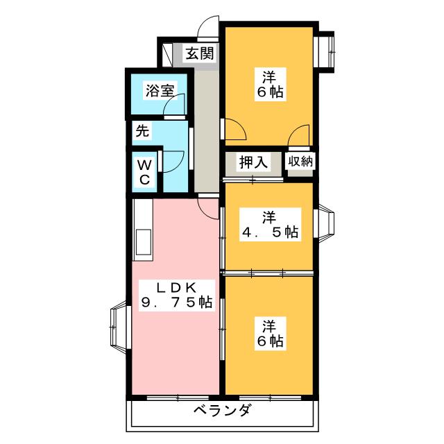 エステートヤマキの間取り