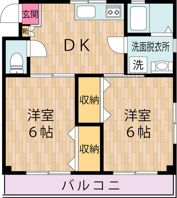 【川崎市川崎区渡田のマンションの間取り】