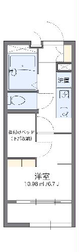 レオパレスアルファヒルズIIの間取り