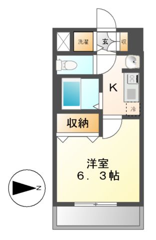 プレサンス名古屋城前ラバンカの間取り