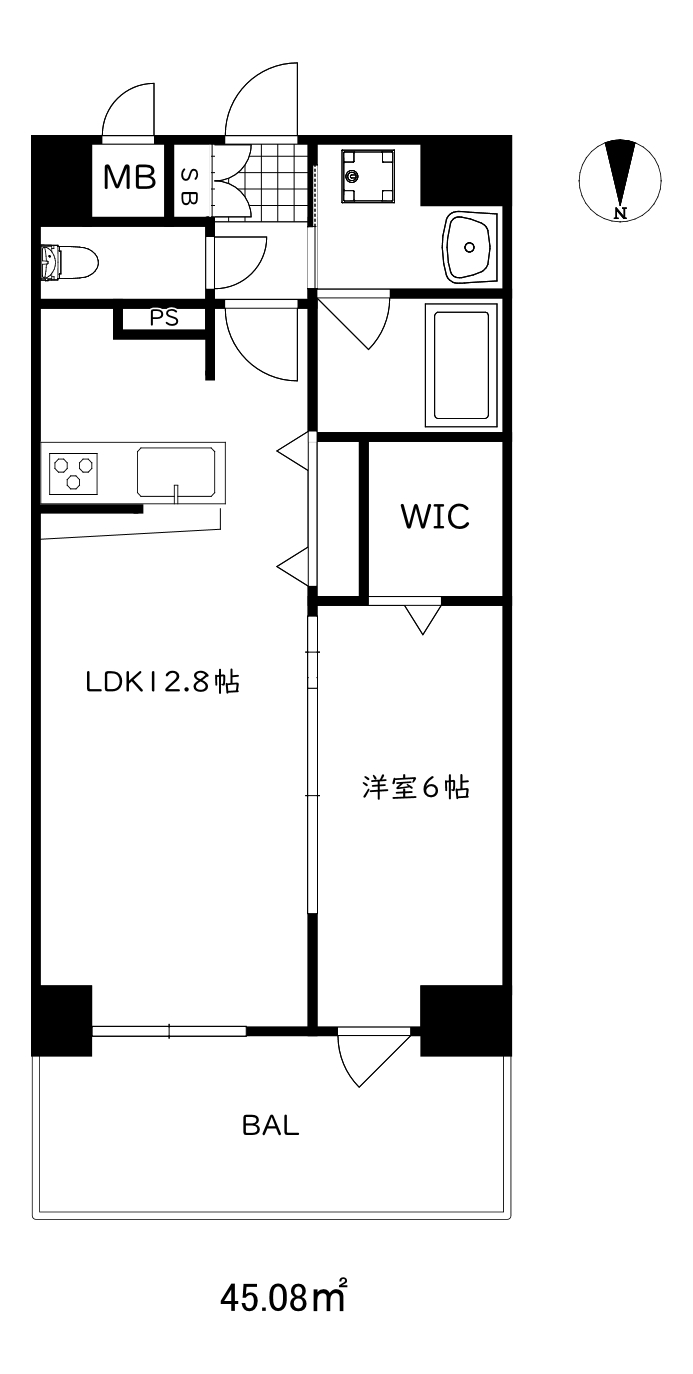 ラフィエスタ新神戸の間取り