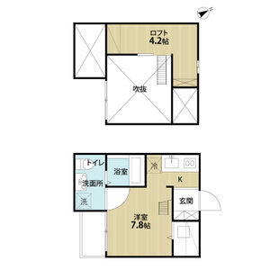 名古屋市千種区豊年町のアパートの間取り