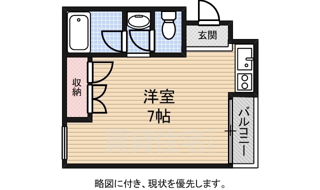 京都市南区上鳥羽苗代町のマンションの間取り