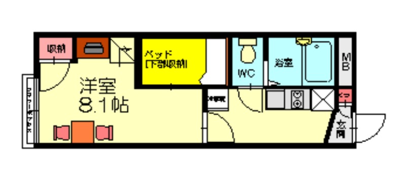 糟屋郡須惠町大字須惠のアパートの間取り