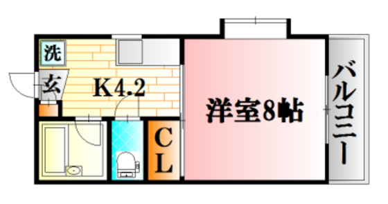 サニーコーポ武田Iの間取り