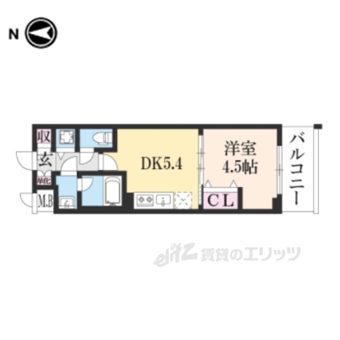 【ベラジオ雅び西大路高辻の間取り】