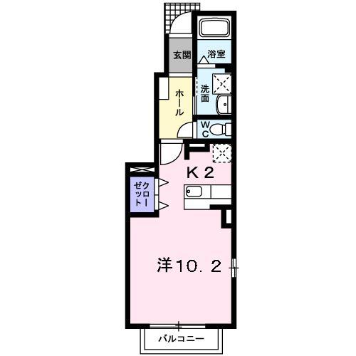 ［大東建託］サリーアクアＡの間取り