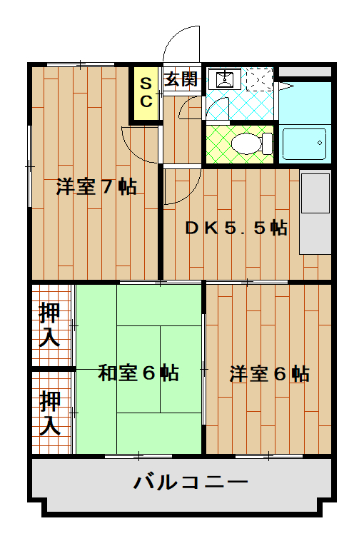 ラジャコートの間取り