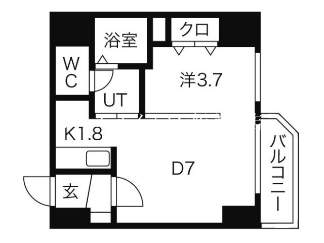 レジデンスタワー札幌の間取り