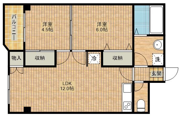 スカイハイツの間取り