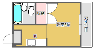 高槻市寿町のアパートの間取り