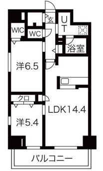 明石市樽屋町のマンションの間取り