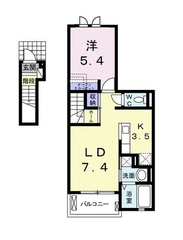 ベルフィミーモ東松島の間取り