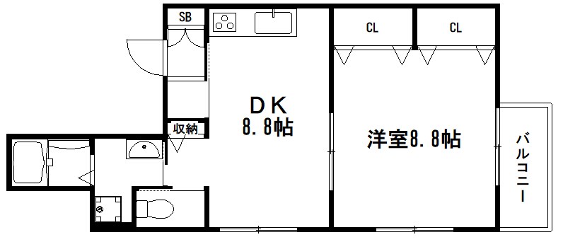 エルメゾンフラッツ/ELMAISON　FLATSの間取り