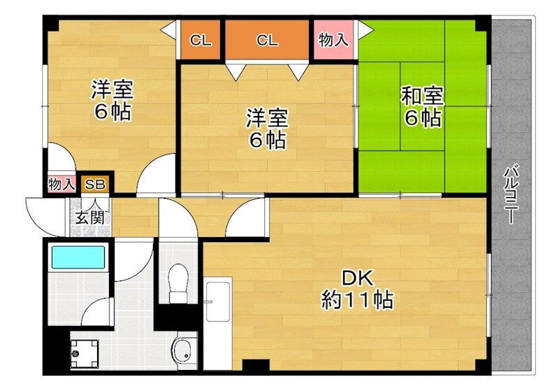 メモリーさくらの間取り