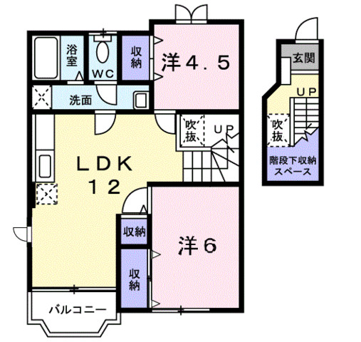 ヴィラわかばの間取り