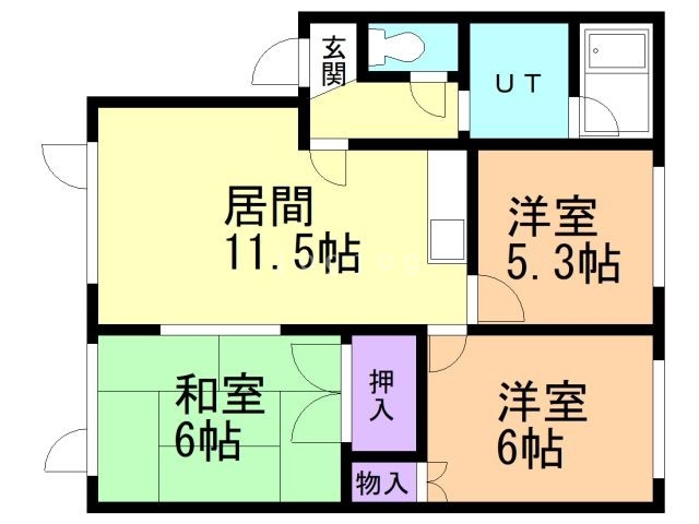 ハウスとよおかIIの間取り