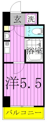 西馬橋マンションの間取り