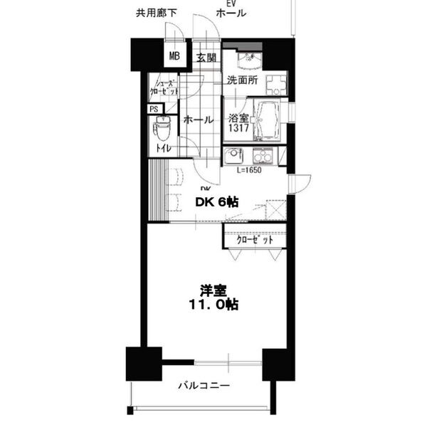 愛知県名古屋市東区泉２（マンション）の賃貸物件の間取り
