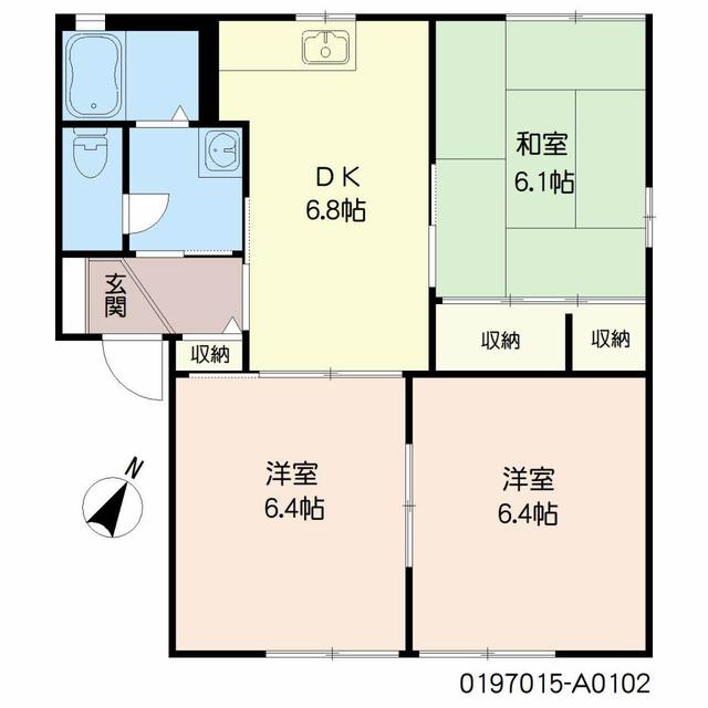 花ぞ野ローズガーデン　Ａ棟の間取り