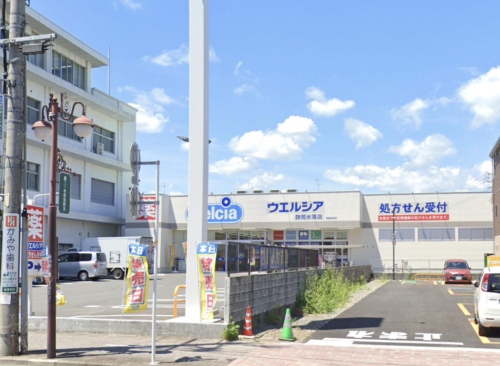 ドラックストア　ウエルシア静岡水落店（ドラッグストア）まで251m