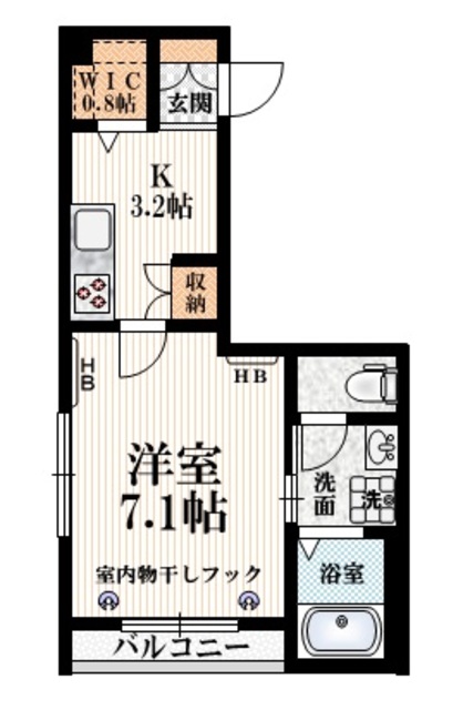 グランヴァレ新代田の間取り