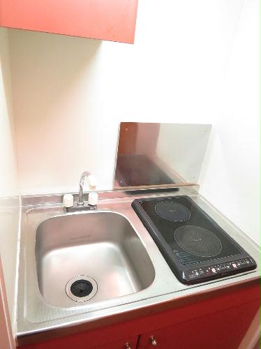 キッチン　2口電気コンロ